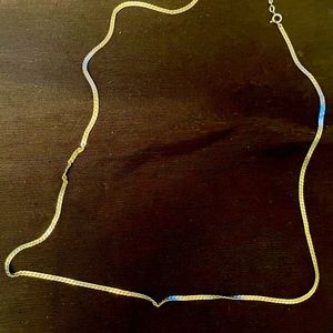 Sterling Silver Unisex box chain necklace